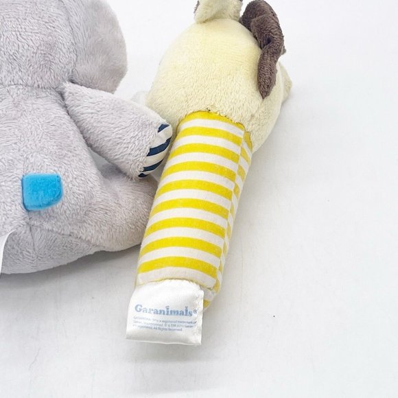 Garanimals Infant Plush Elephant And Giraffe Rattle Grabbers JungleTheme Lot 2 - Picture 4 of 9